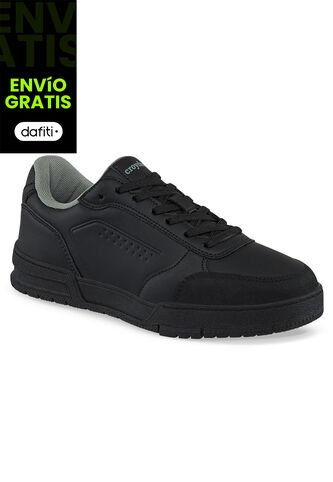 Tenis Colegio Krop Negro Para Niño Y Niña Croydon Croydon