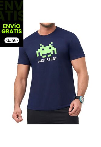 Camiseta Alien Azul Osc Croydon Para Hombre Croydon