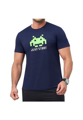 Camiseta Alien Azul Osc Croydon Para Hombre Croydon