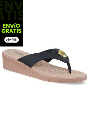 Sandalias Tacón Eluney Negro Para Mujer Croydon