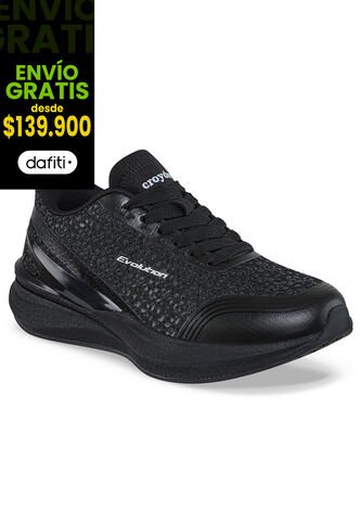 Tenis Running Jorica Negro-Negro Croydon Para Mujer Croydon