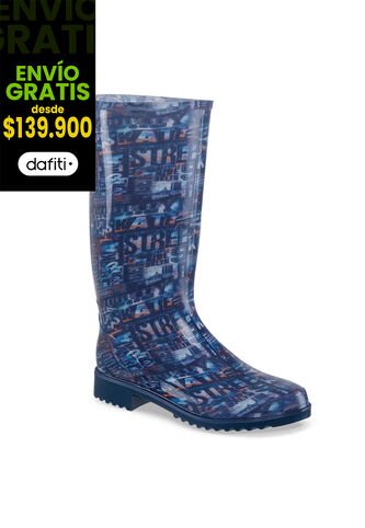 Botas Lluvia Marjan Azul Croydon Para Mujer Croydon