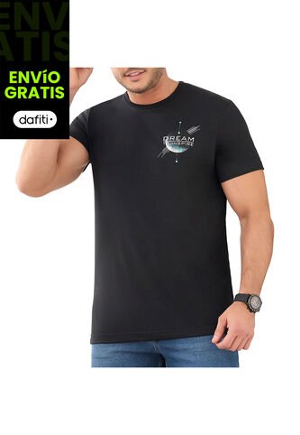 Camiseta Inspire Negro Croydon Para Hombre Croydon