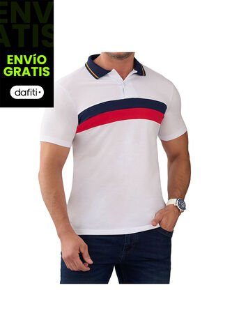 Camiseta Polo Alejandro Blanco Croydon Para Hombre Croydon