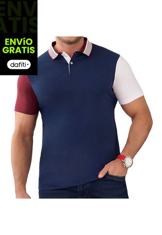 Camiseta Polo Leo Azul Osc Croydon Para Hombre Croydon