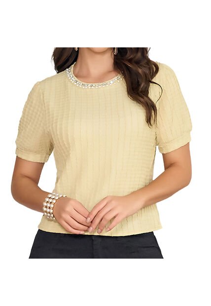 Blusa Amal Amarillo Croydon Para Mujer