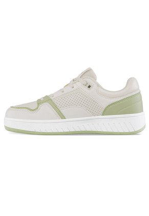 Tenis Urbanos Dagin Beige-Verde Croydon Para Mujer