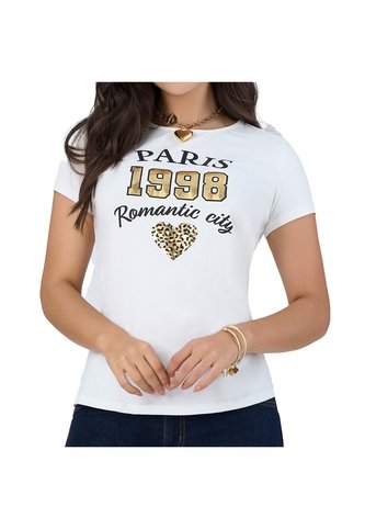 Camiseta Lele Marfil Croydon Para Mujer Croydon
