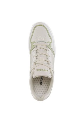 Tenis Urbanos Dagin Beige-Verde Croydon Para Mujer
