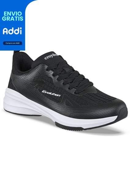 Tenis Running Yuset Negro Croydon Para Mujer