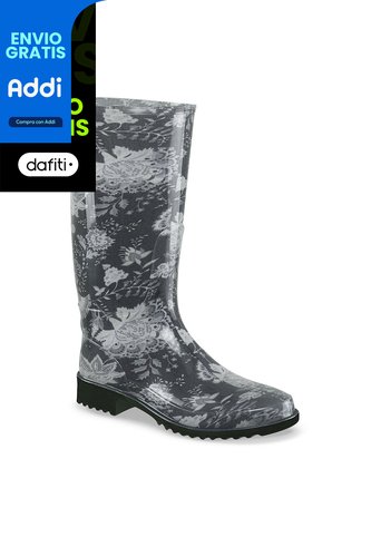 Botas Lluvia Najya Negro Croydon Para Mujer Croydon