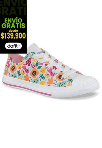 Tenis Casuales Mic Bajo Naranja Croydon Para Niña Croydon