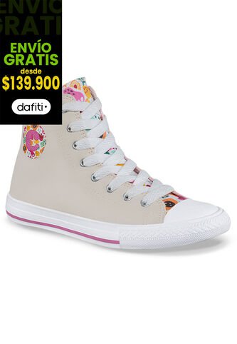 Botines Bubbie Alto Beige Croydon Para Niña Croydon