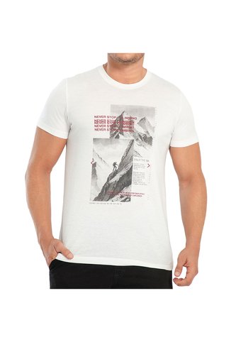Camiseta Aidan Marfil Para Hombre Croydon Croydon