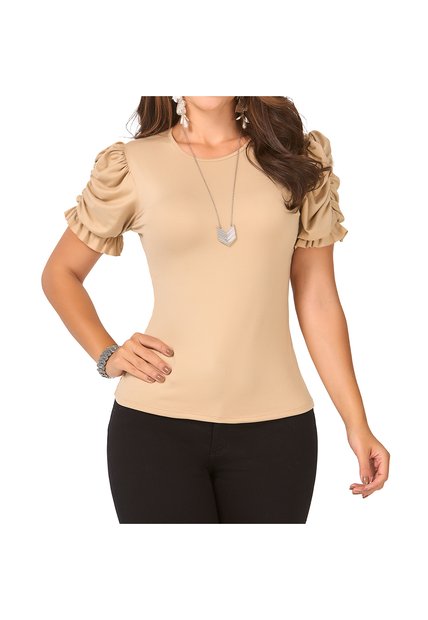 Blusa Xiana Camel Para Mujer Croydon