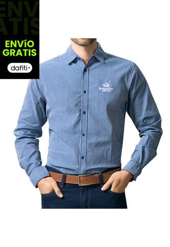 Camisa Duvan Azul Para Hombre Croydon Croydon