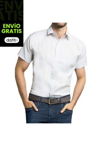 Camisa Mateo Azul Celeste Para Hombre Croydon Croydon