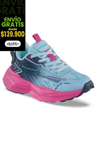 Tenis Running Mupira Azul O-Azul Croydon Para Niña Croydon