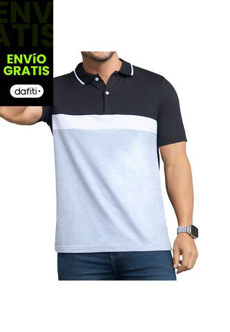 Camiseta Polo Diego Negro Para Hombre Croydon Croydon