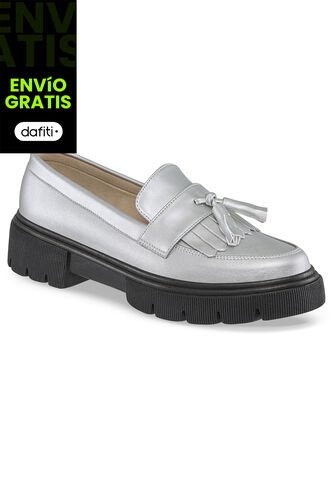 Mocasines Griselda Plata Para Mujer Croydon Croydon