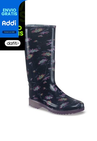 Botas Lluvia Janah Negro Croydon Para Mujer Croydon