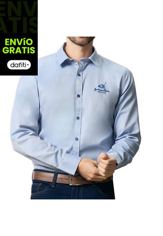 Camisa Joel Azul Para Hombre Croydon Croydon