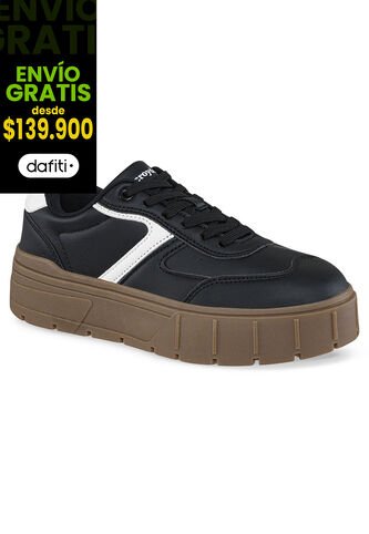 Tenis Quinter Negro-Blanco Croydon Para Mujer Croydon
