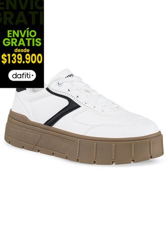 Tenis Quinter Blanco-Negro Croydon Para Mujer Croydon