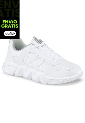 Tenis Colegio Delor Blanco Para Niño Y Niña Croydon Croydon