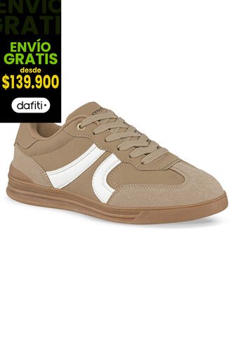 Tenis Sona Beige-Blanco Croydon Para Mujer Croydon