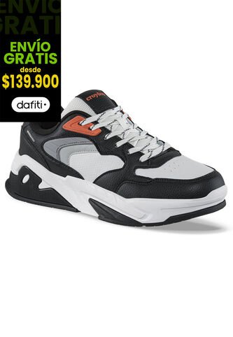 Tenis Urbanos Doter Negro-Blanco Croydon Para Hombre Croydon