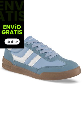 Tenis Casuales Lizon Azul Croydon Para Mujer Croydon