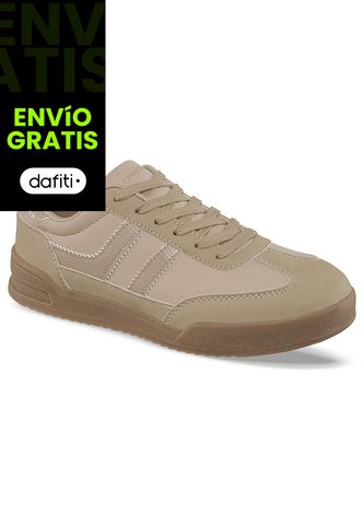 Tenis Casuales Lizon Beige Croydon Para Mujer Croydon