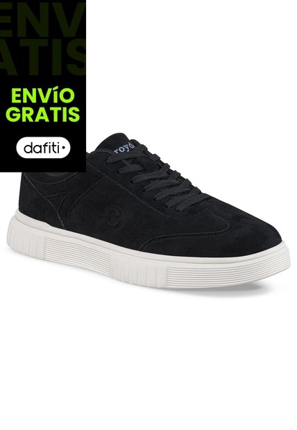 Tenis Urbanos Badar Negro-Blanco Croydon Para Hombre