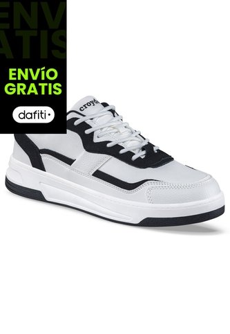 Tenis Urbanos Dagol Blanco-Negro Croydon Para Hombre Croydon