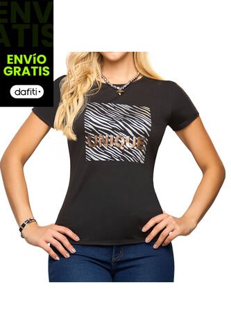 Camiseta Claudia Negro Para Mujer Croydon Croydon