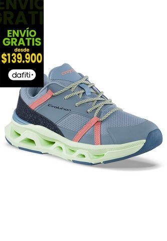 Tenis Running Manrol Azul Croydon Para Niña Croydon