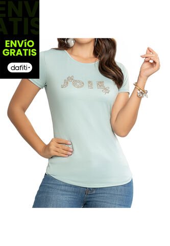 Camiseta Maggie Verde Claro Para Mujer Croydon Croydon