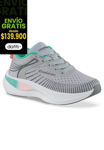 Tenis Running Xodili Gris Croydon Para Niña Croydon