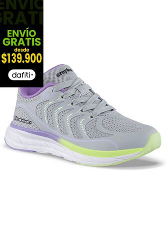 Tenis Running Qorife Gris Croydon Para Niña Croydon
