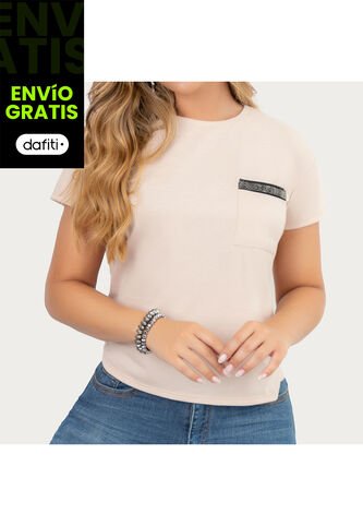 Blusa Francia Beige Para Mujer Croydon Croydon