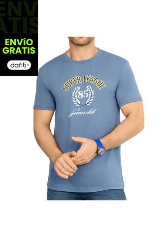 Camiseta Jorge Azul Para Hombre Croydon Croydon