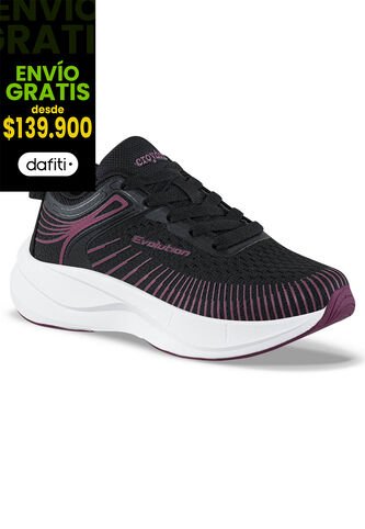 Tenis Running Xodili Negro-Mora Croydon Para Niña Croydon
