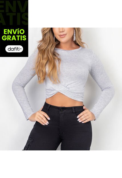Blusa Monika Gris Para Mujer Croydon