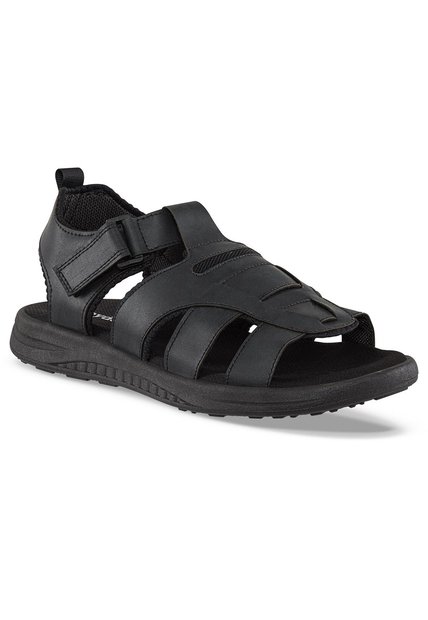 Sandalias Salvador Negro Croydon Para Hombre