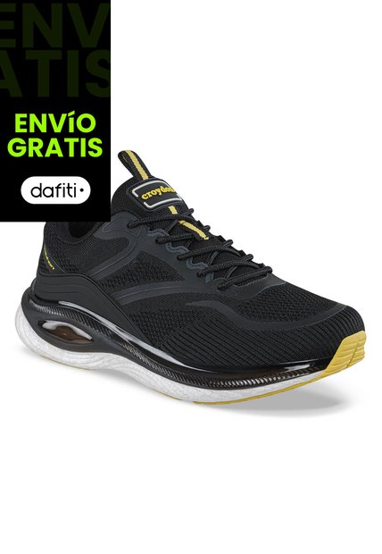 Tenis Running Tinor Negro Croydon Para Hombre