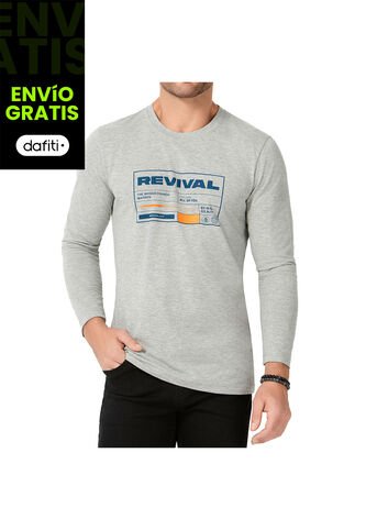 Camibuzo Fred Gris Para Hombre Croydon Croydon