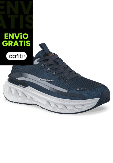 Tenis Running Rulas Azul Osc Croydon Para Hombre