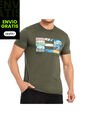 Camiseta Gerrard Verde Militar Para Hombre Croydon de Croydon