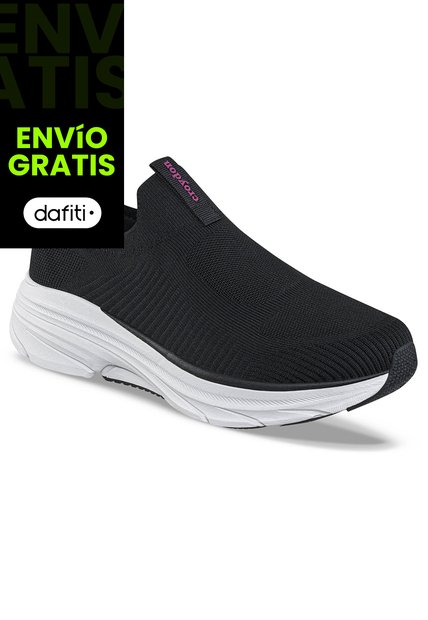 Tenis Para Caminar Zari Negro Croydon Para Mujer